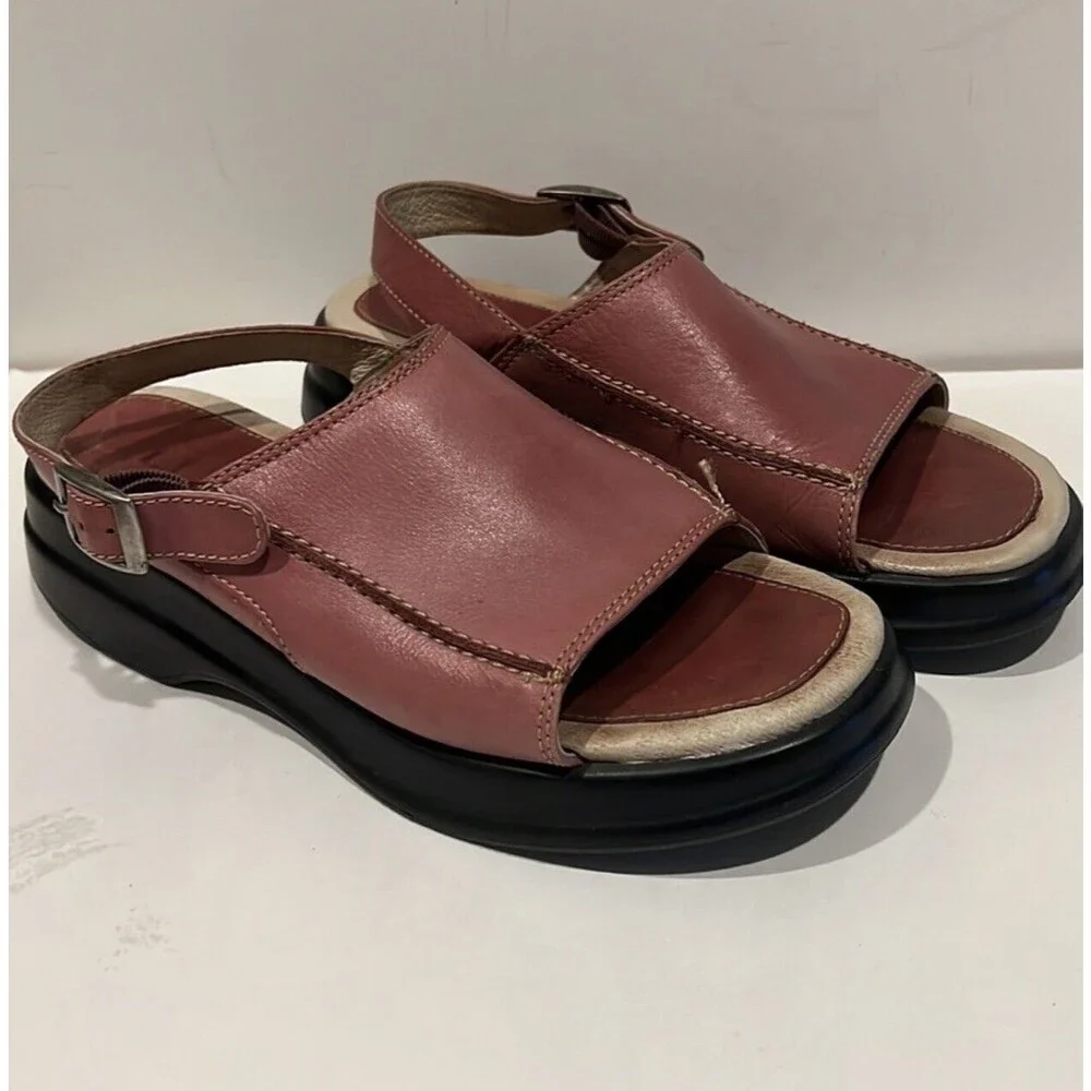 LL Bean Oaspi Sandals Brown 6.5 Medium - Picture 2 of 9